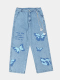 Chain Detail Butterfly Jean