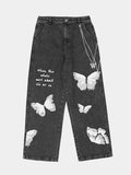 Chain Detail Butterfly Jean
