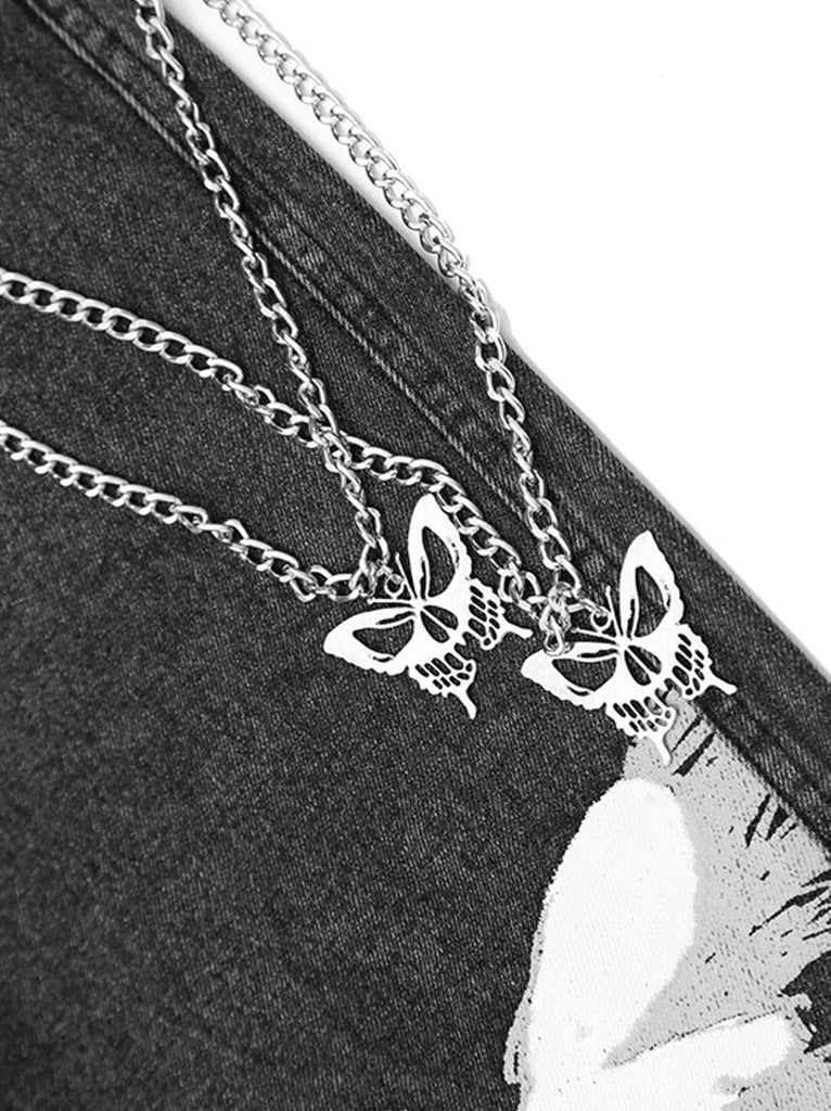 Chain Detail Butterfly Jean