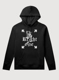 B&W Rose Hoodie