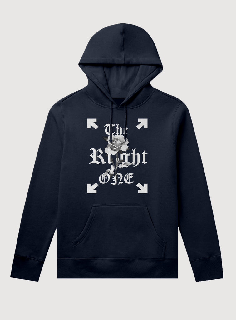 B&W Rose Hoodie