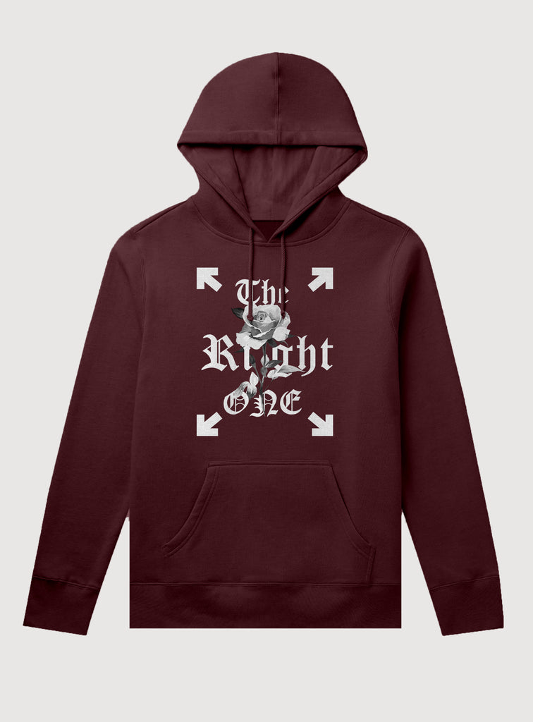 B&W Rose Hoodie