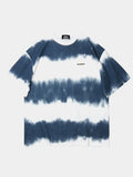 Tie Dye Stripe Daisy Detail T-Shirt
