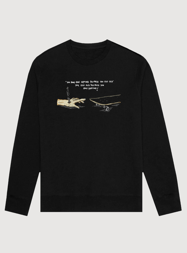 Never Quit To Skating Sweatshirt