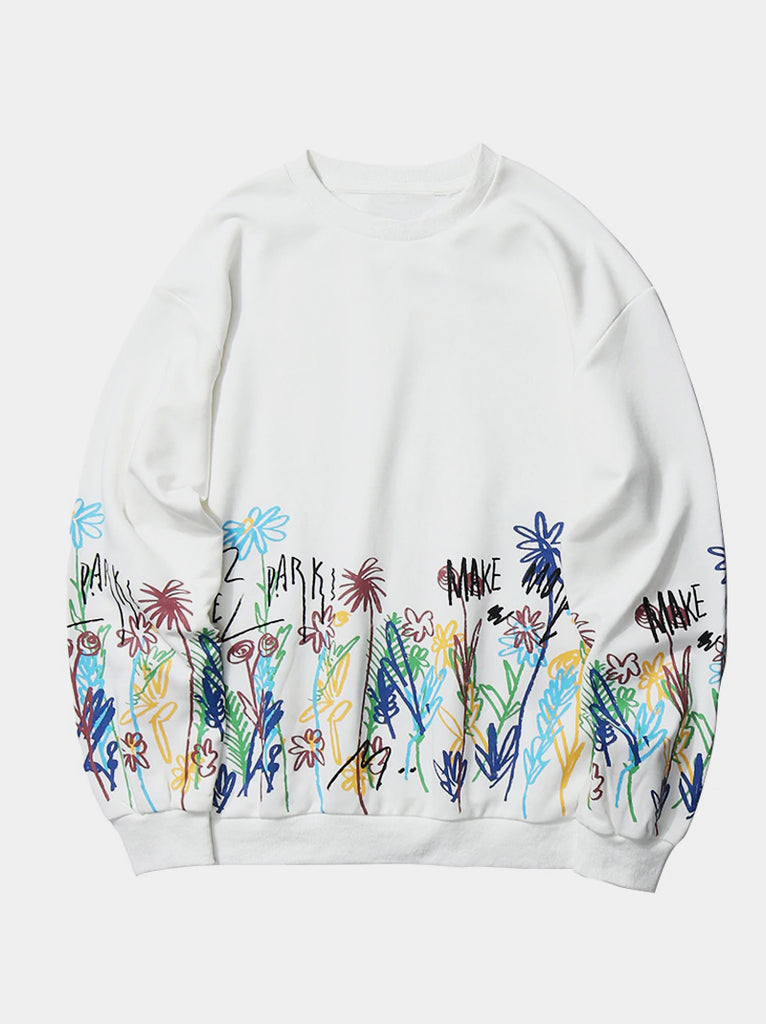 Colorful Daisy Sweatshirt