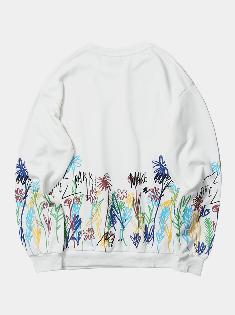 Colorful Daisy Sweatshirt