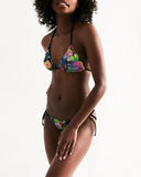 Flowers Triangle String Bikini