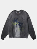 Butterfly Ripped Sweatshirt