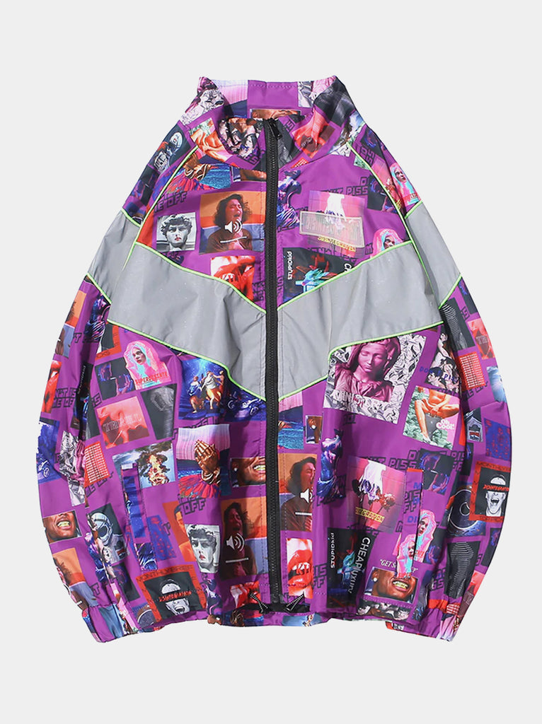 Reflective Patchwork Jacket
