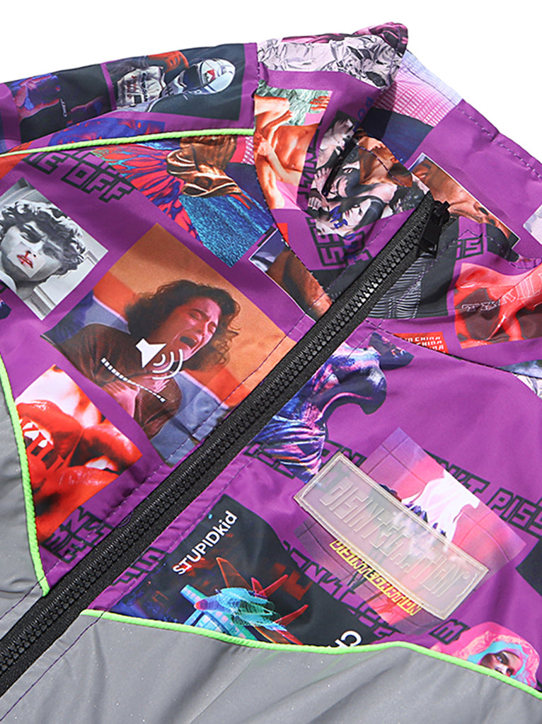Reflective Patchwork Jacket