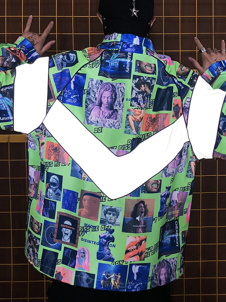 Reflective Patchwork Jacket