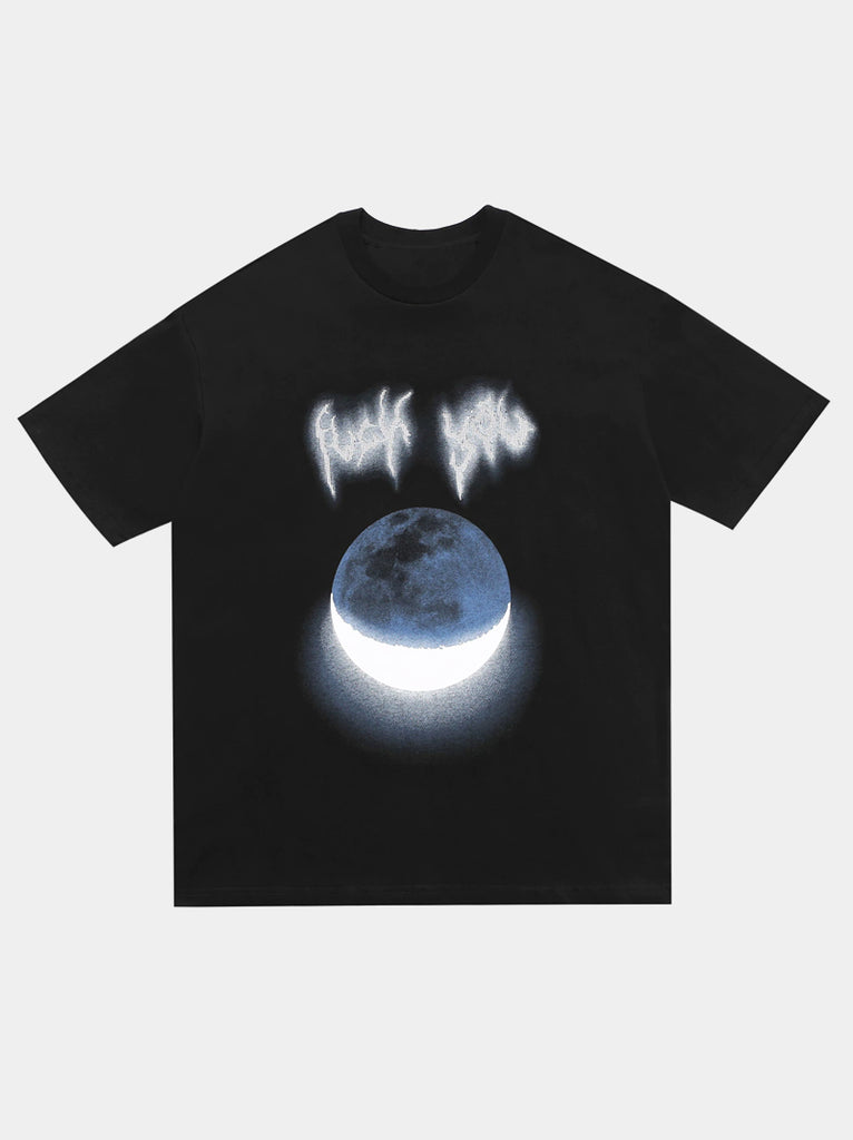 Reflective Crescent Moon T-Shirt