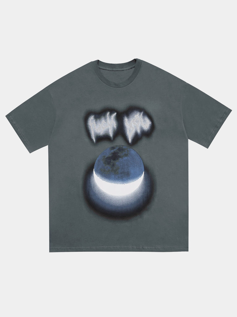 Reflective Crescent Moon T-Shirt