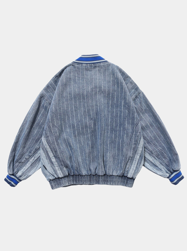 Denim Baseball Jacket