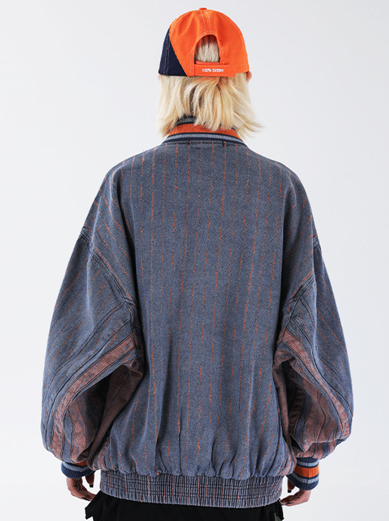 Denim Baseball Jacket