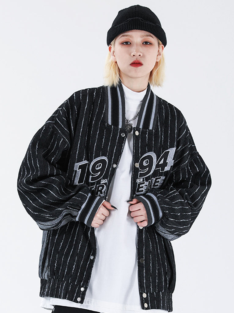 Denim Baseball Jacket