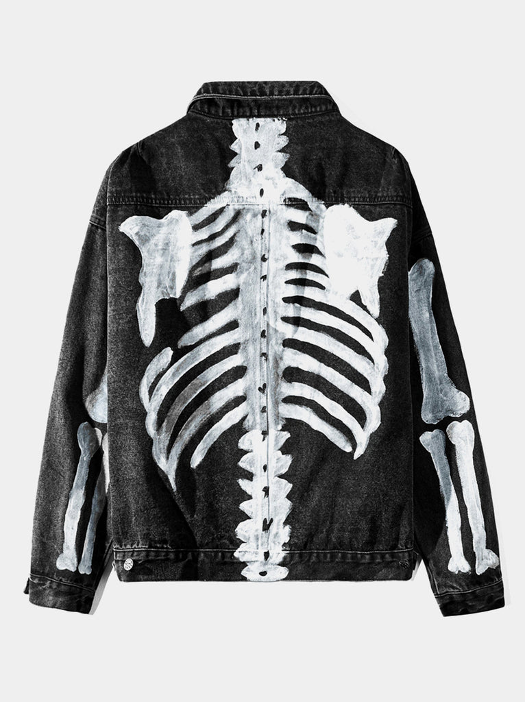 Skeleton Denim Jacket