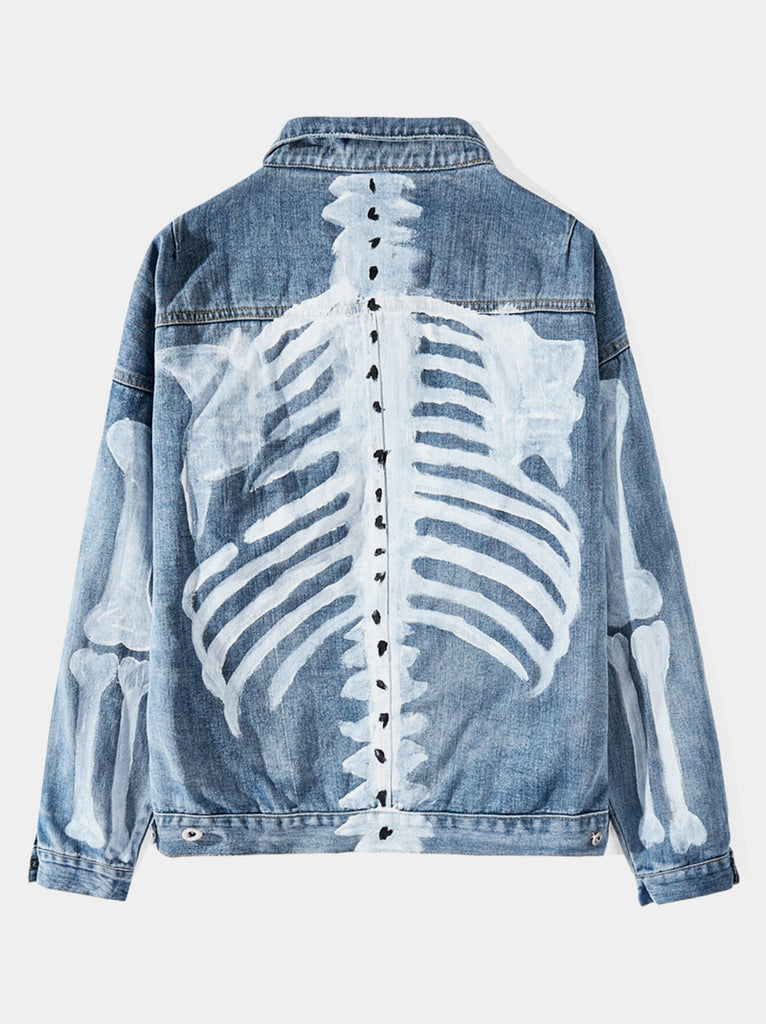 Skeleton Denim Jacket