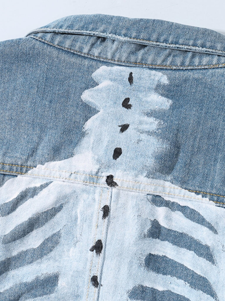 Skeleton Denim Jacket