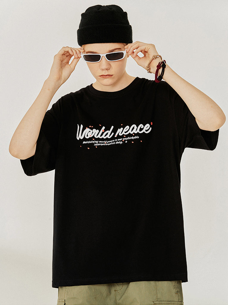 Floral and Peace T-Shirt
