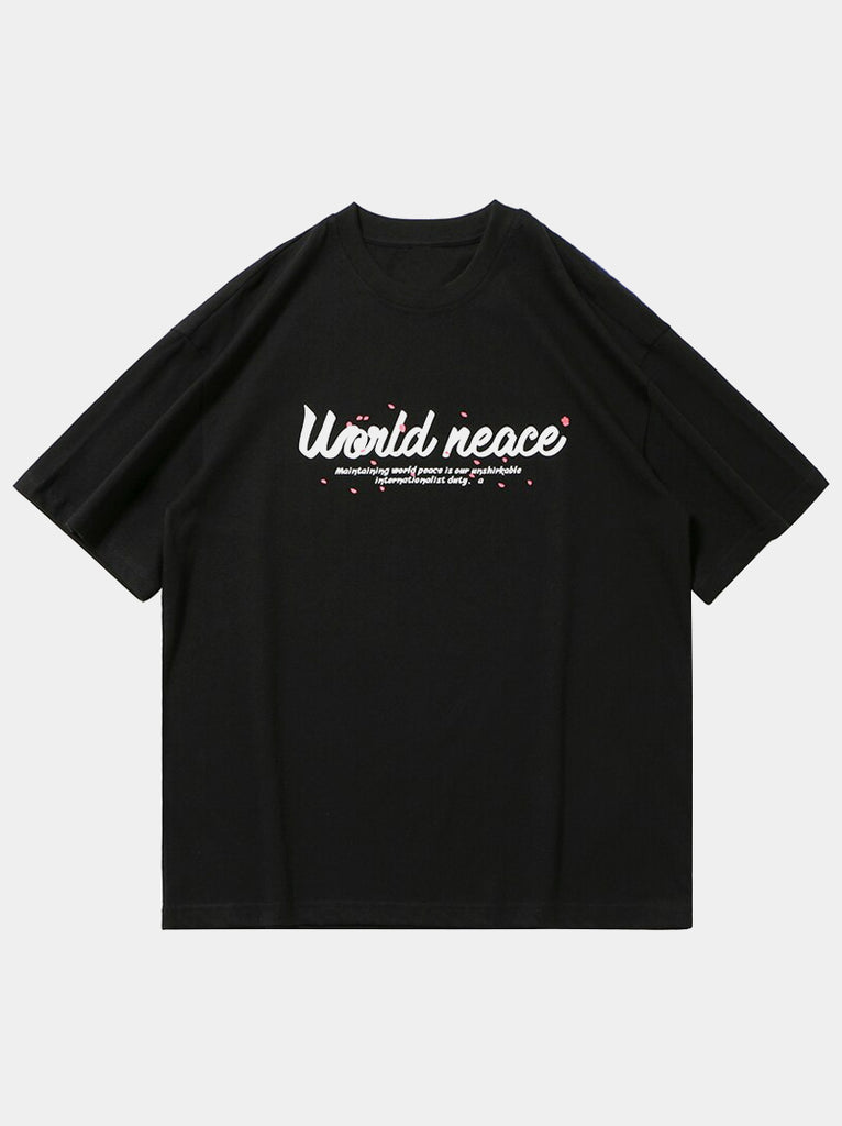 Floral and Peace T-Shirt