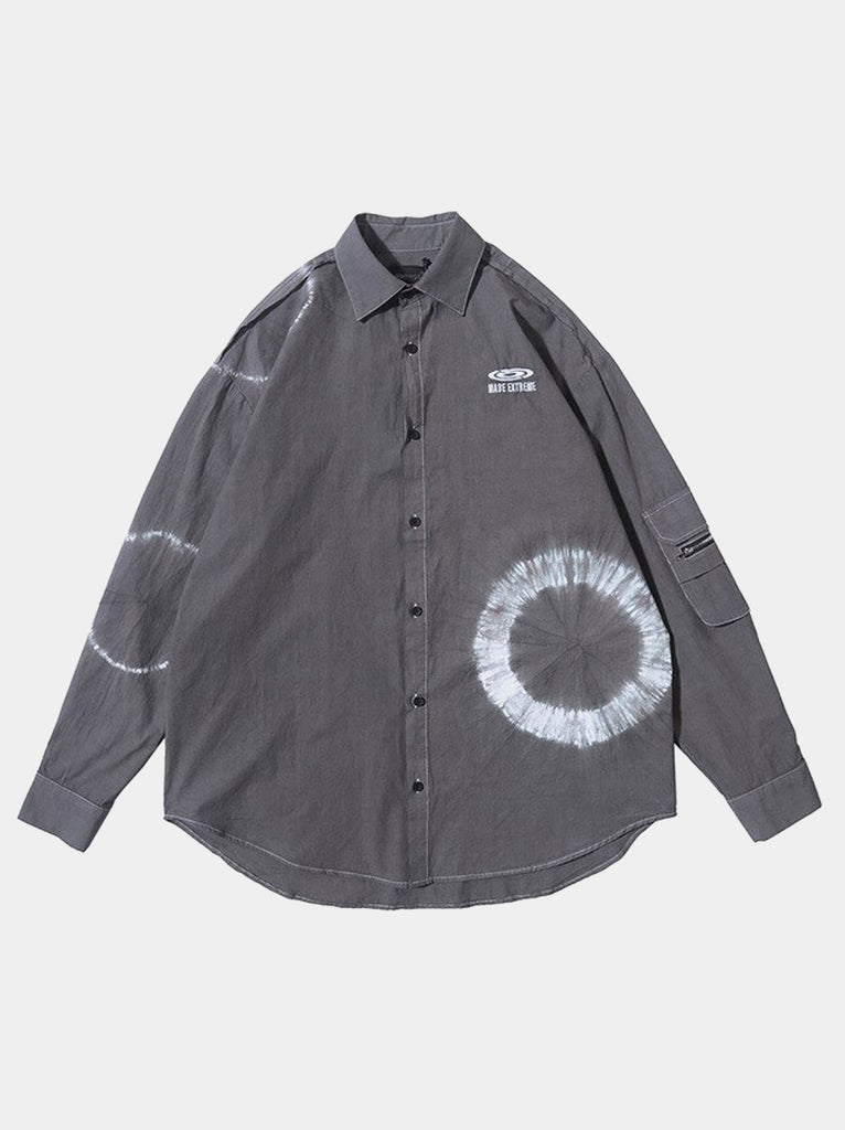 Side Zipper Pocket Long Sleeve Shirt