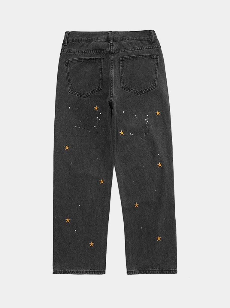 Star Embroidery Jean