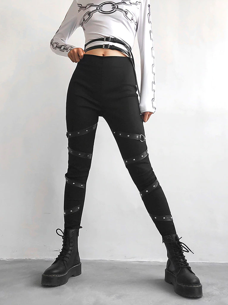 Strap Skinny Trouser