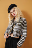 Houndstooth Plaid Jacket
